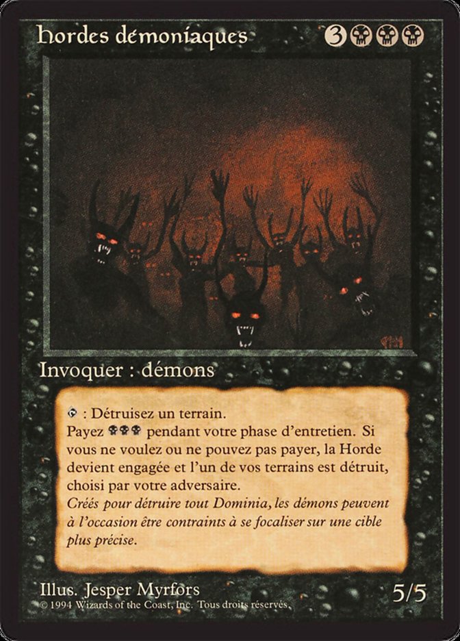 Demonic Hordes [Foreign Black Border] | Grognard Games