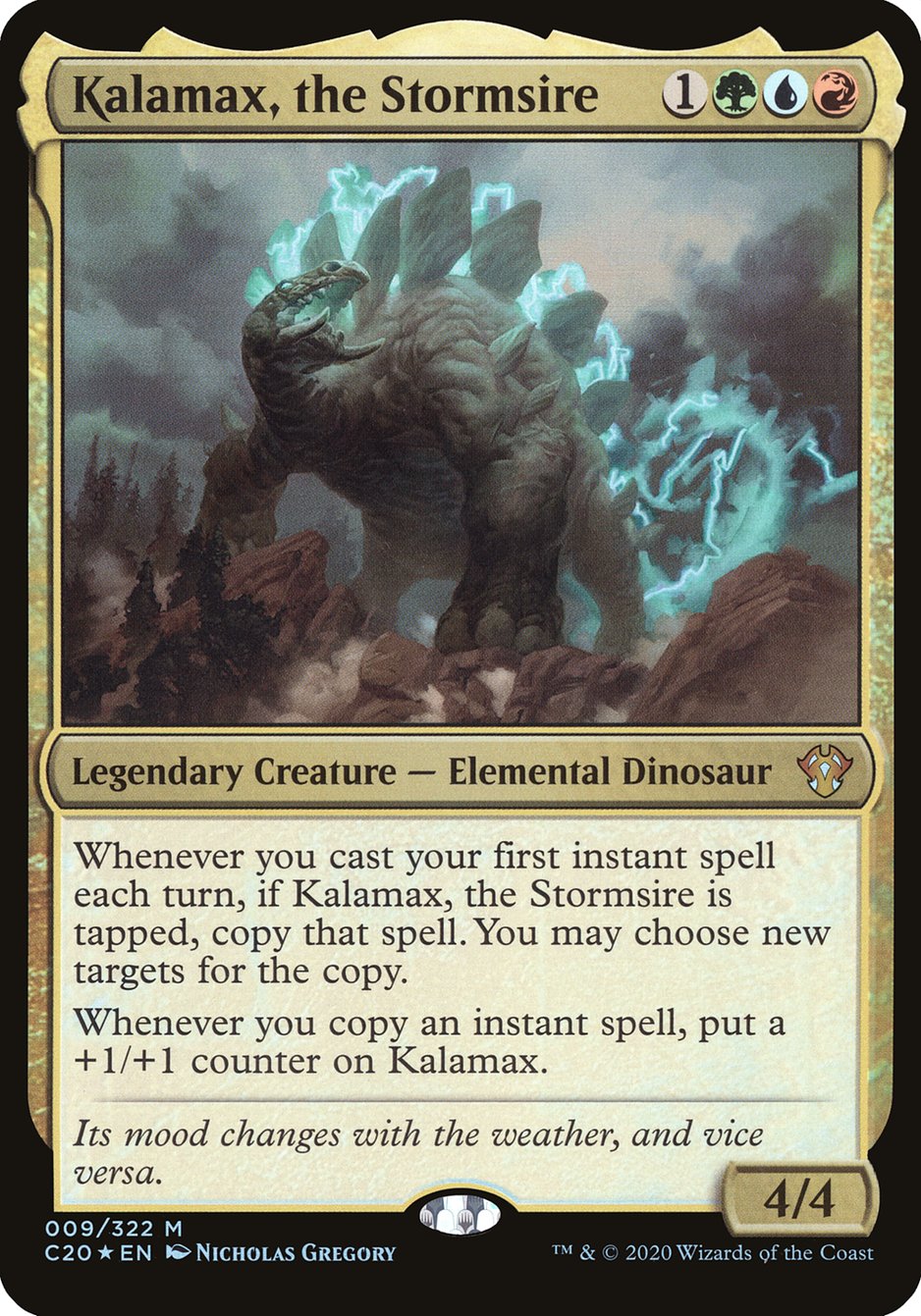 Kalamax, the Stormsire (Oversized) [Commander 2020 Oversized] | Grognard Games