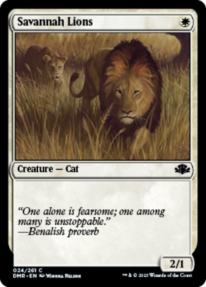 Savannah Lions [Dominaria Remastered] | Grognard Games