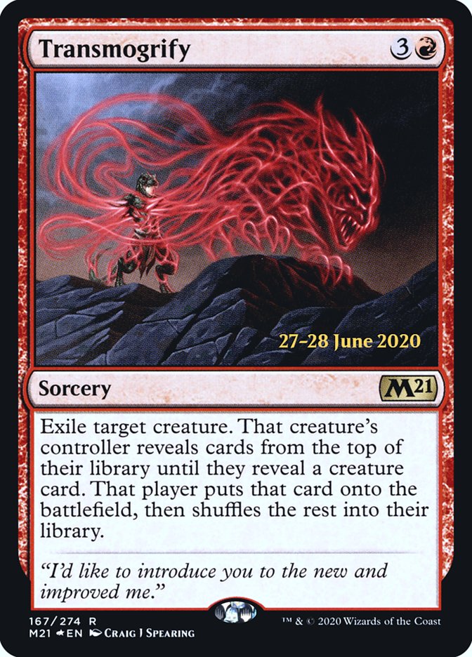 Transmogrify  [Core Set 2021 Prerelease Promos] | Grognard Games