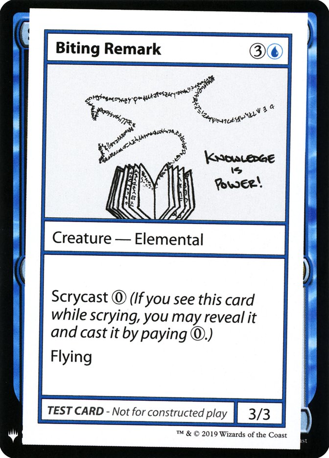 Biting Remark [Mystery Booster Playtest Cards] | Grognard Games