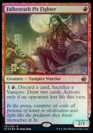 Falkenrath Pit Fighter [Innistrad: Midnight Hunt Prerelease Promos] | Grognard Games