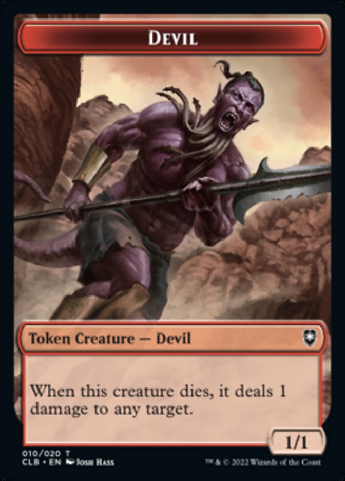 Devil Token [Commander Legends: Battle for Baldur's Gate Tokens] | Grognard Games