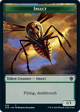 Insect // Soldier Double-Sided Token [Starter Commander Decks] | Grognard Games