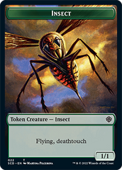 Insect // Cat Double-Sided Token [Starter Commander Decks] | Grognard Games