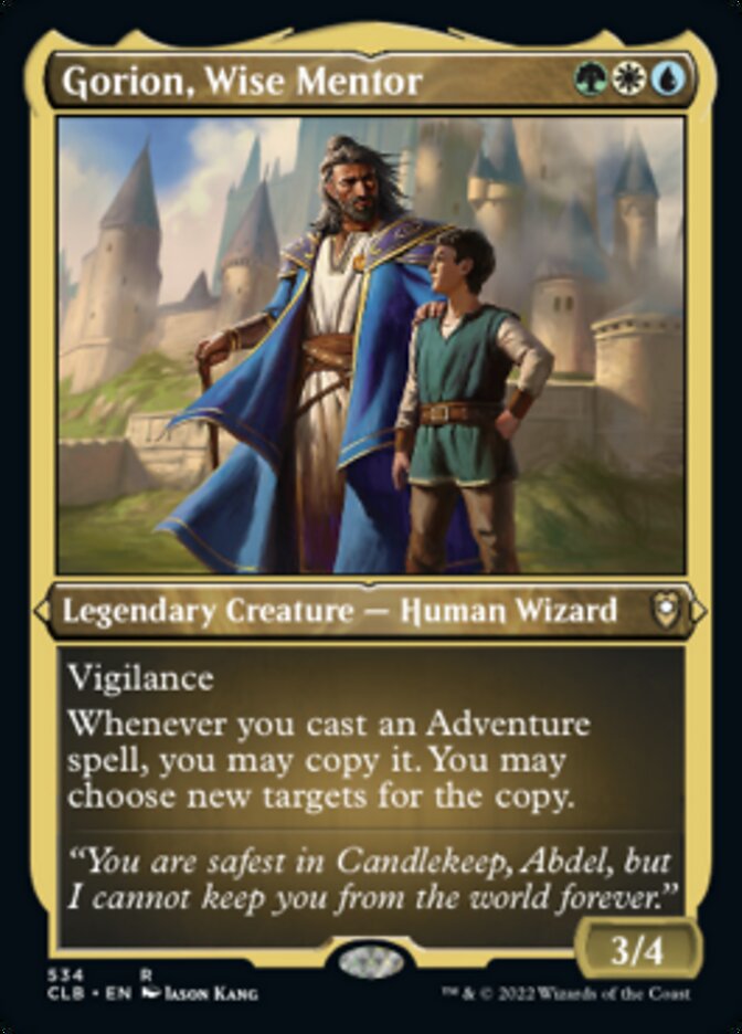 Gorion, Wise Mentor (Foil Etched) [Commander Legends: Battle for Baldur's Gate] | Grognard Games