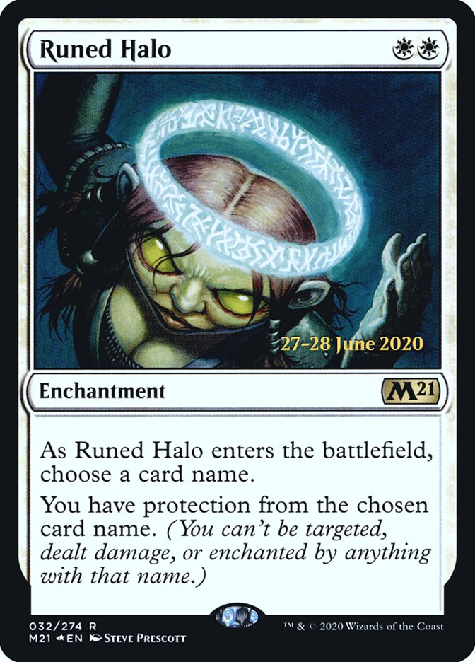 Runed Halo  [Core Set 2021 Prerelease Promos] | Grognard Games