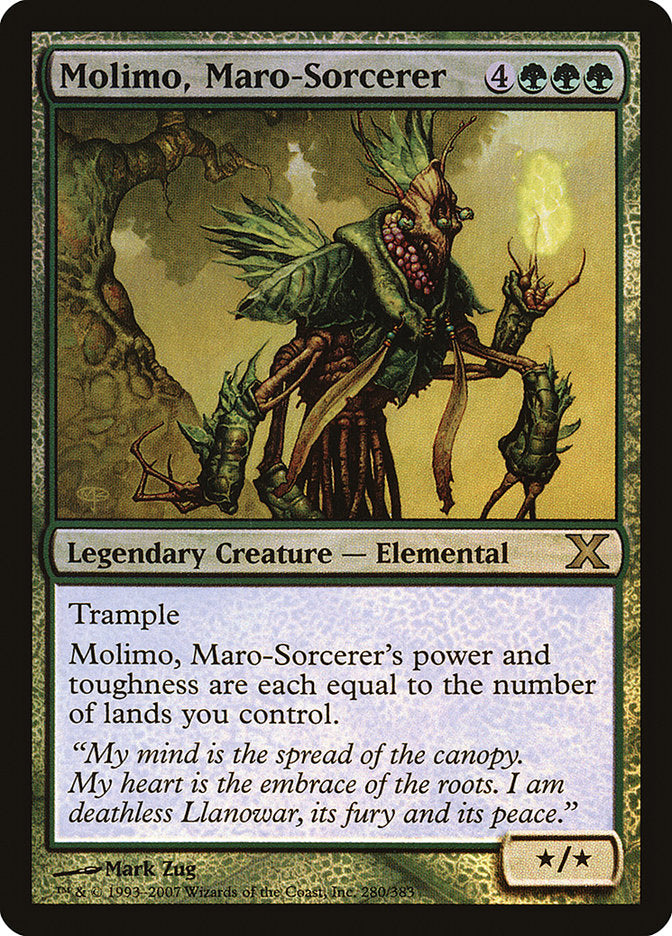 Molimo, Maro-Sorcerer (Premium Foil) [Tenth Edition] | Grognard Games