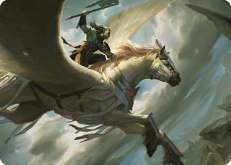 Cleaving Skyrider Art Card [Dominaria United Art Series] | Grognard Games