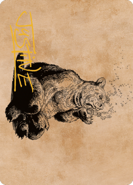 Wilson, Refined Grizzly Art Card (Gold-Stamped Signature) [Commander Legends: Battle for Baldur's Gate Art Series] | Grognard Games