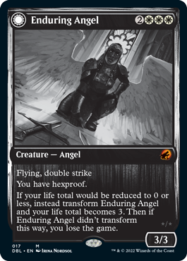 Enduring Angel // Angelic Enforcer [Innistrad: Double Feature] | Grognard Games