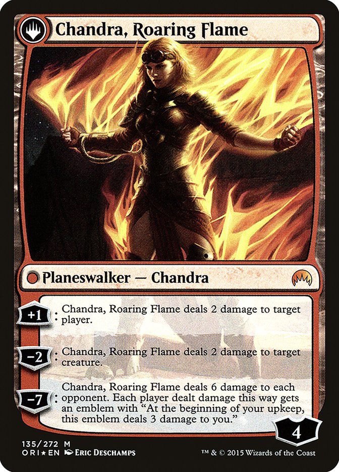 Chandra, Fire of Kaladesh // Chandra, Roaring Flame [Magic Origins Prerelease Promos] | Grognard Games