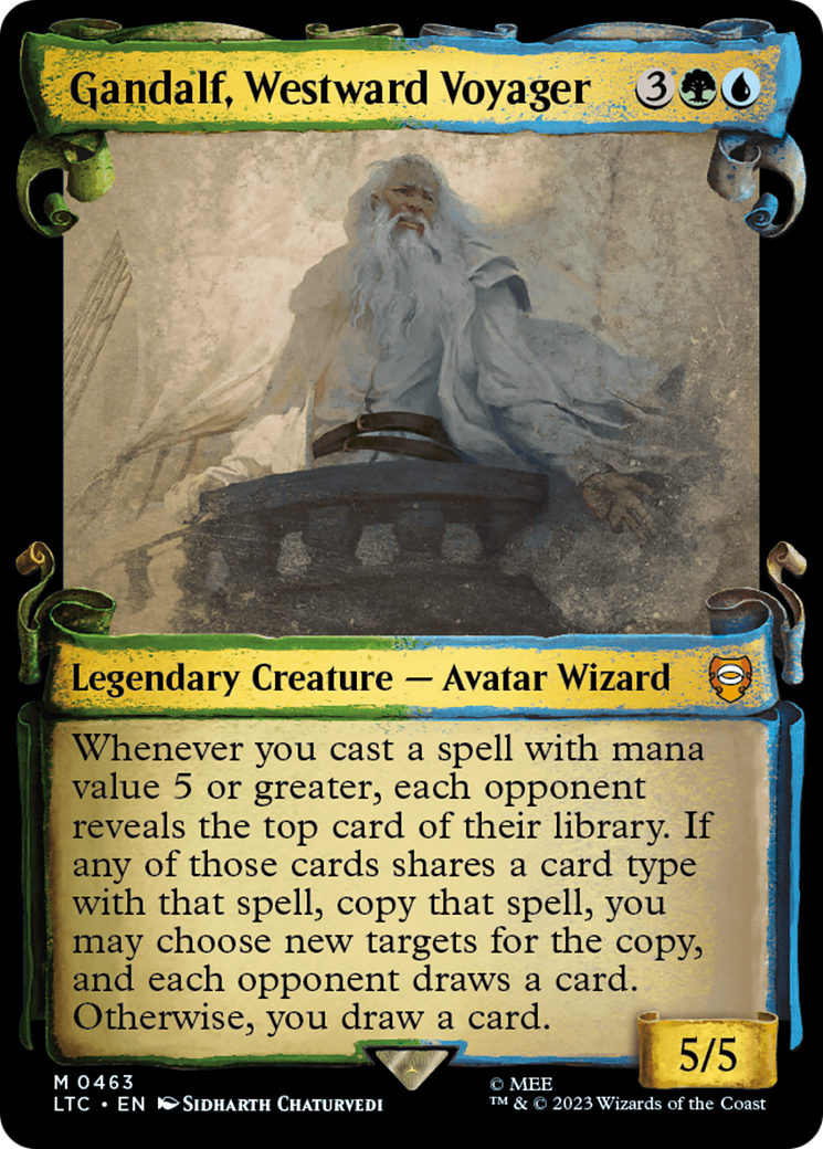 Gandalf, Westward Voyager [The Lord of the Rings: Tales of Middle-Earth Commander Showcase Scrolls] | Grognard Games