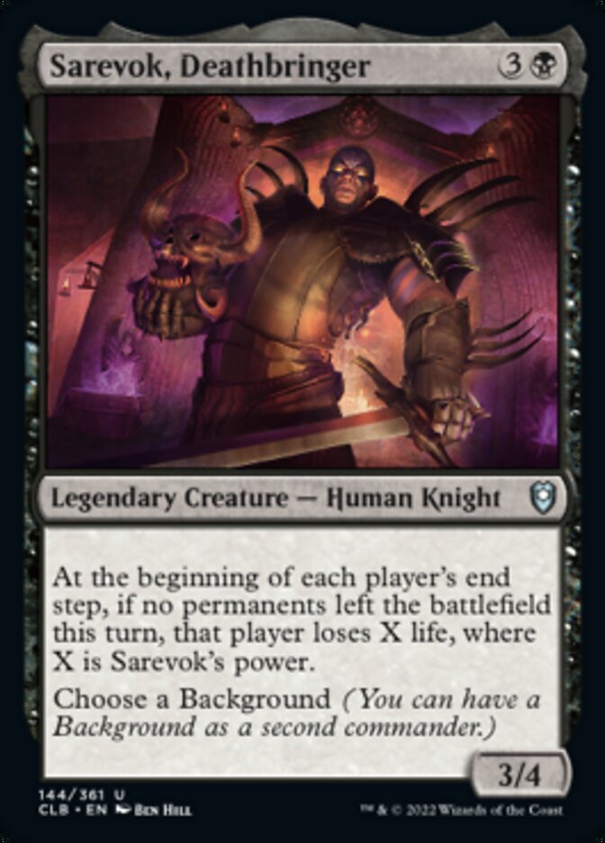 Sarevok, Deathbringer [Commander Legends: Battle for Baldur's Gate] | Grognard Games