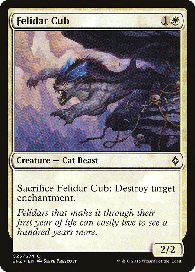 Felidar Cub [Battle for Zendikar] | Grognard Games