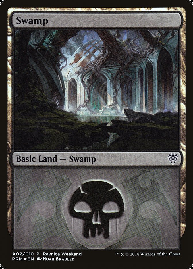 Swamp (A02) [Guilds of Ravnica Ravnica Weekend] | Grognard Games