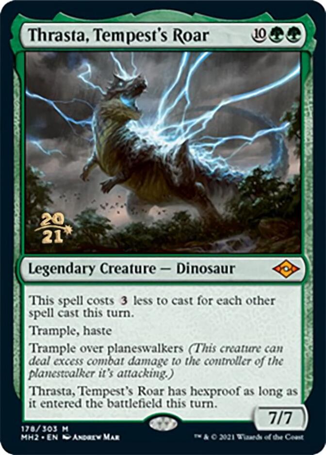 Thrasta, Tempest's Roar [Modern Horizons 2 Prerelease Promos] | Grognard Games