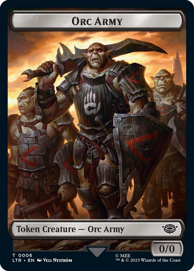 Orc Army Token (06) [The Lord of the Rings: Tales of Middle-Earth Tokens] | Grognard Games