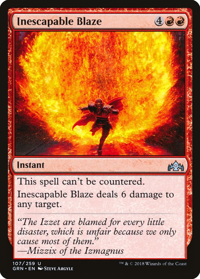 Inescapable Blaze [Guilds of Ravnica] | Grognard Games