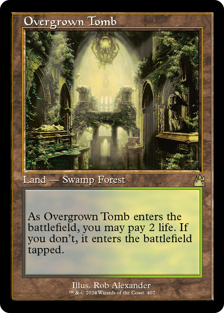 Overgrown Tomb (Retro) [Ravnica Remastered] | Grognard Games