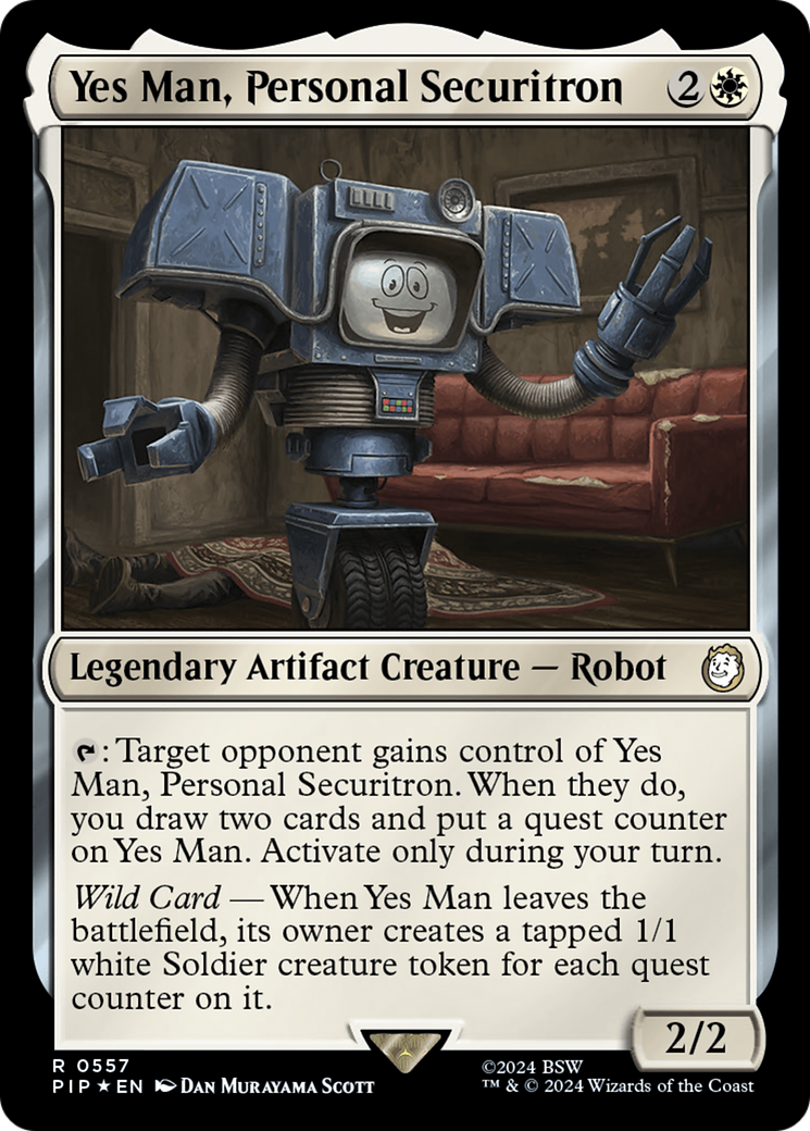 Yes Man, Personal Securitron (Surge Foil) [Fallout] | Grognard Games