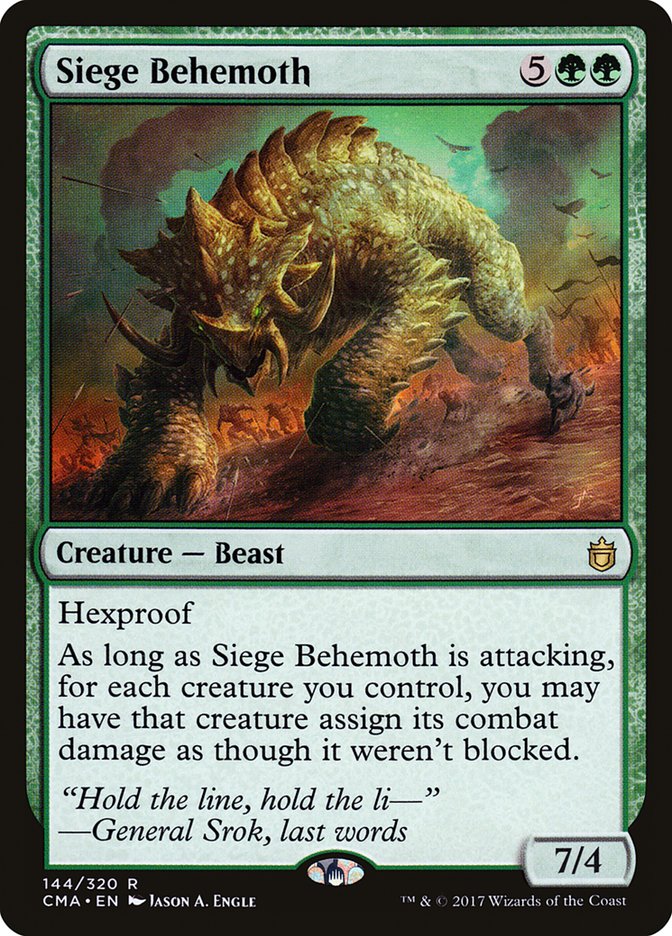 Siege Behemoth [Commander Anthology] | Grognard Games