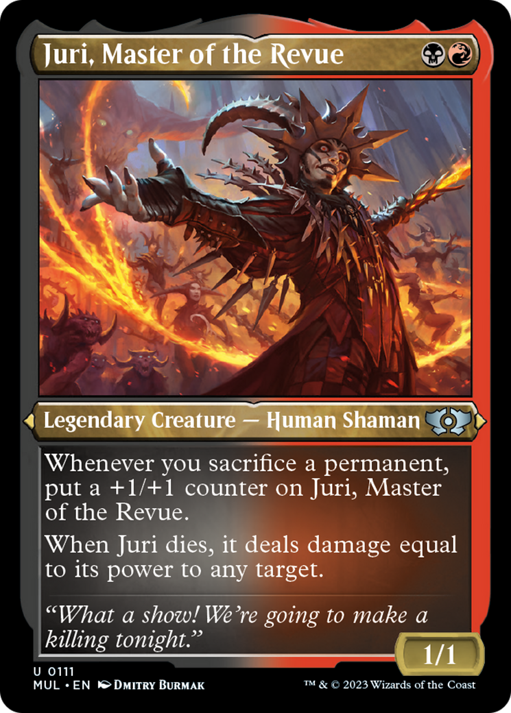Juri, Master of the Revue (Foil Etched) [Multiverse Legends] | Grognard Games