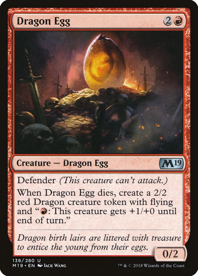 Dragon Egg [Core Set 2019] | Grognard Games