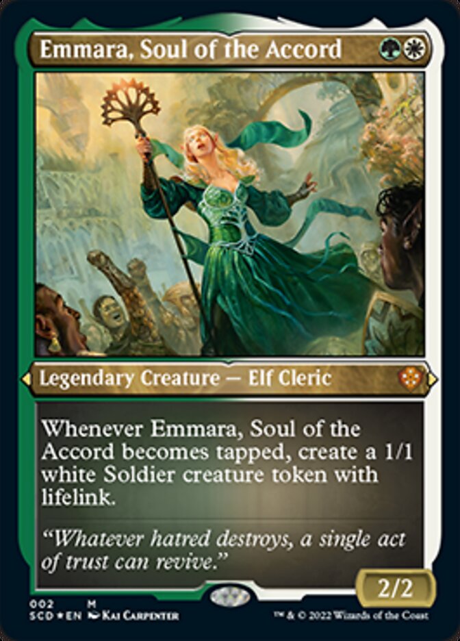 Emmara, Soul of the Accord (Foil Etched) [Starter Commander Decks] | Grognard Games