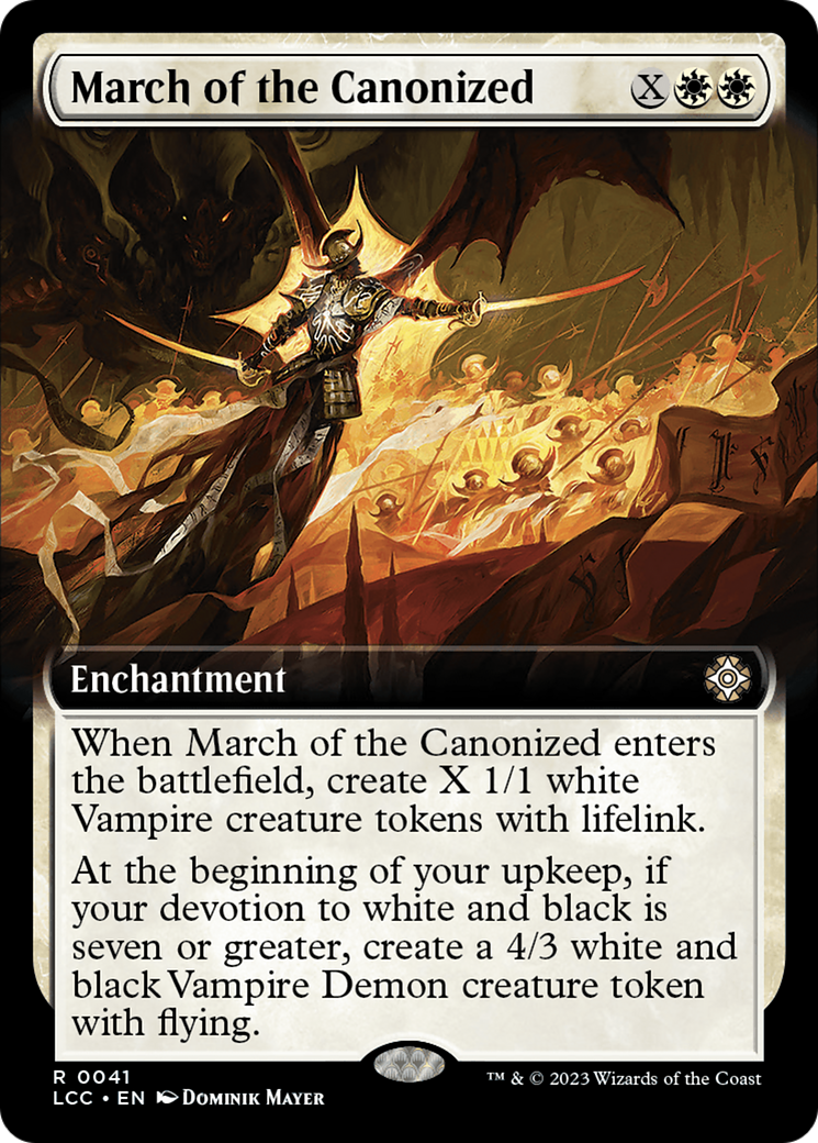 March of the Canonized (Extended Art) [The Lost Caverns of Ixalan Commander] | Grognard Games