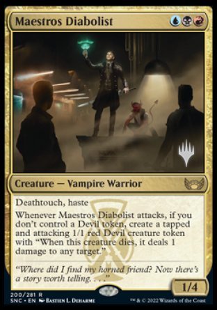 Maestros Diabolist (Promo Pack) [Streets of New Capenna Promos] | Grognard Games