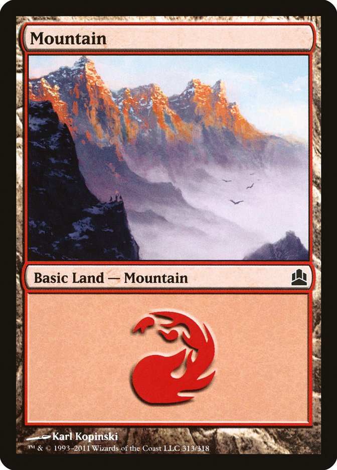 Mountain (313) [Commander 2011] | Grognard Games