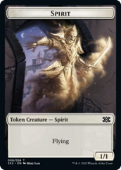 Wrenn and Six Emblem // Spirit Double-sided Token [Double Masters 2022 Tokens] | Grognard Games