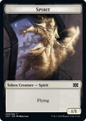 Saproling // Spirit Double-sided Token [Double Masters 2022 Tokens] | Grognard Games