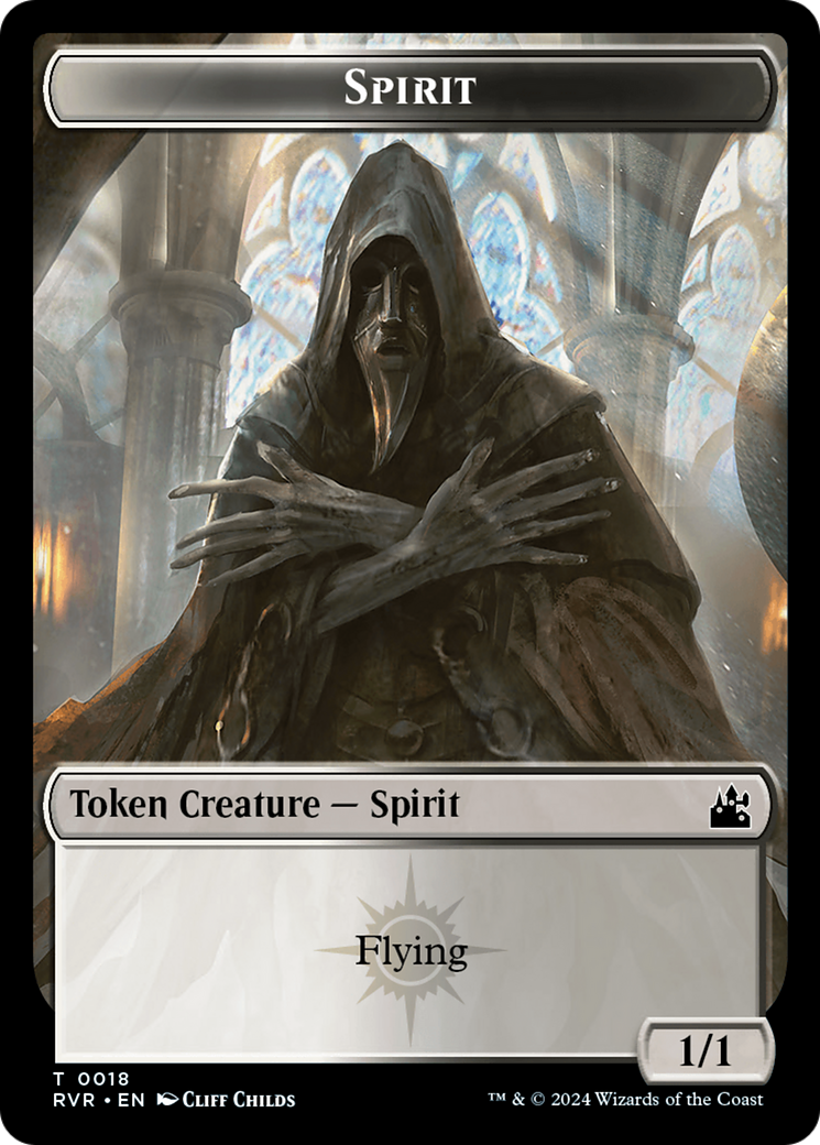 Spirit Token (0018) [Ravnica Remastered Tokens] | Grognard Games