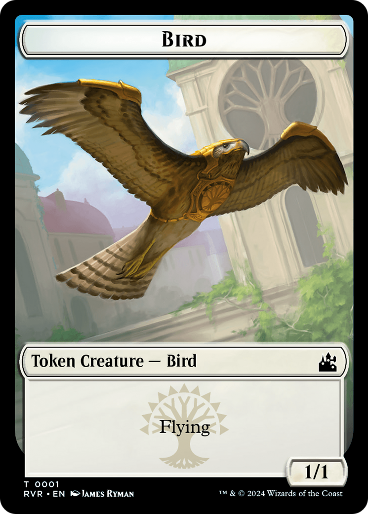 Bird // Sphinx Double-Sided Token [Ravnica Remastered Tokens] | Grognard Games