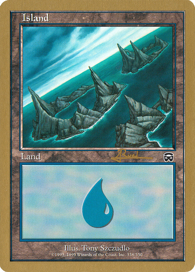 Island (ar338) (Antoine Ruel) [World Championship Decks 2001] | Grognard Games