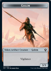 Golem (027) // Thopter Token [Commander 2021 Tokens] | Grognard Games