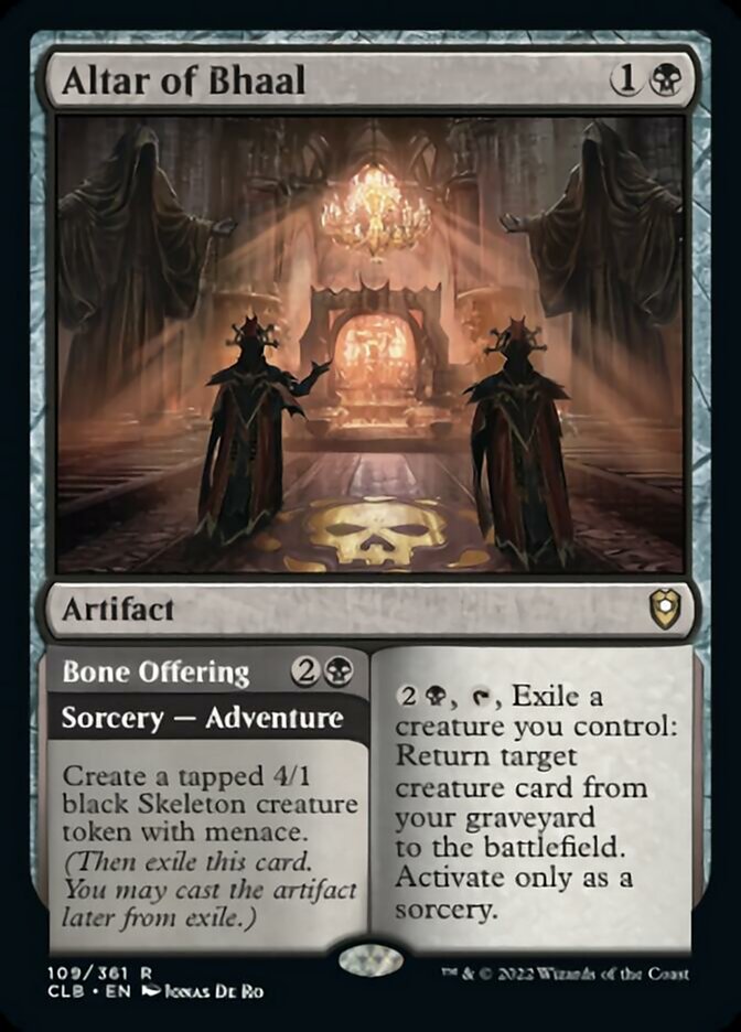Altar of Bhaal // Bone Offering [Commander Legends: Battle for Baldur's Gate] | Grognard Games