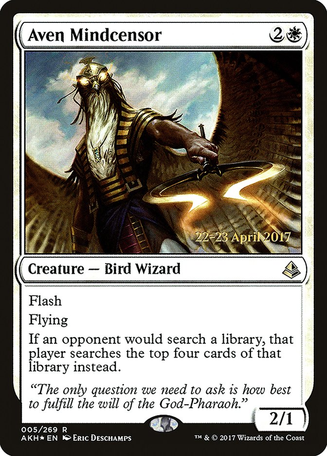 Aven Mindcensor  [Amonkhet Prerelease Promos] | Grognard Games