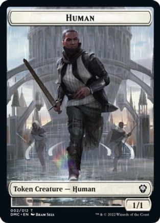 Human // Snake Double-sided Token [Dominaria United Commander Tokens] | Grognard Games