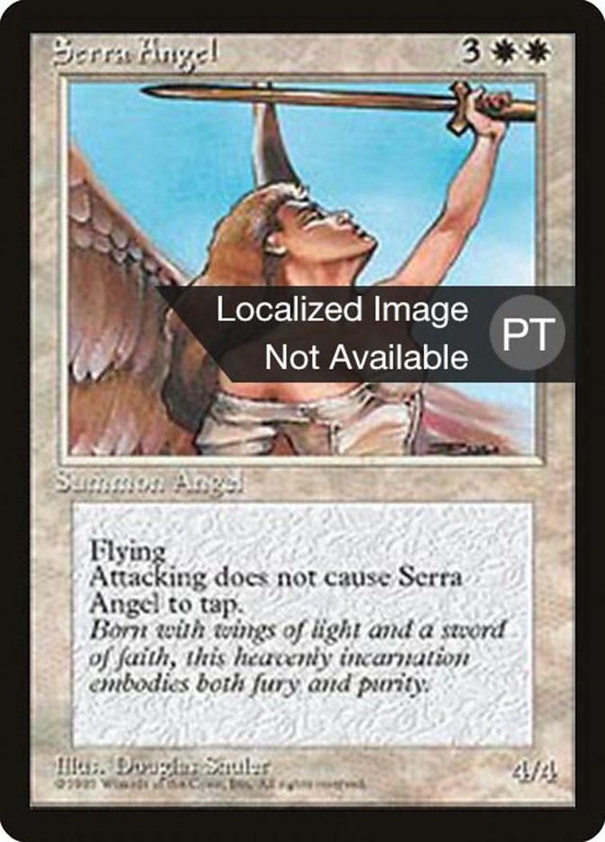 Serra Angel [Fourth Edition (Foreign Black Border)] | Grognard Games