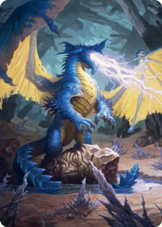 Blue Dragon Art Card [Dungeons & Dragons: Adventures in the Forgotten Realms Art Series] | Grognard Games