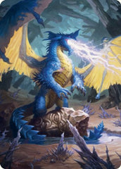 Blue Dragon Art Card [Dungeons & Dragons: Adventures in the Forgotten Realms Art Series] | Grognard Games