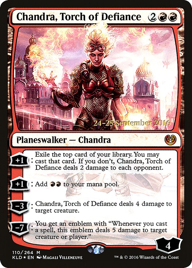 Chandra, Torch of Defiance  [Kaladesh Prerelease Promos] | Grognard Games