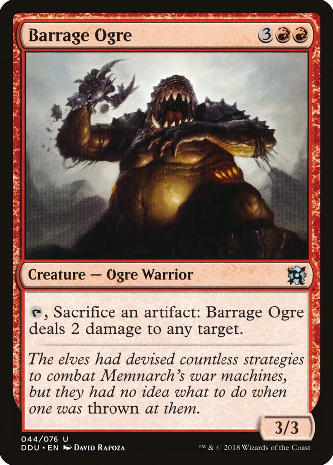 Barrage Ogre [Duel Decks: Elves vs. Inventors] | Grognard Games