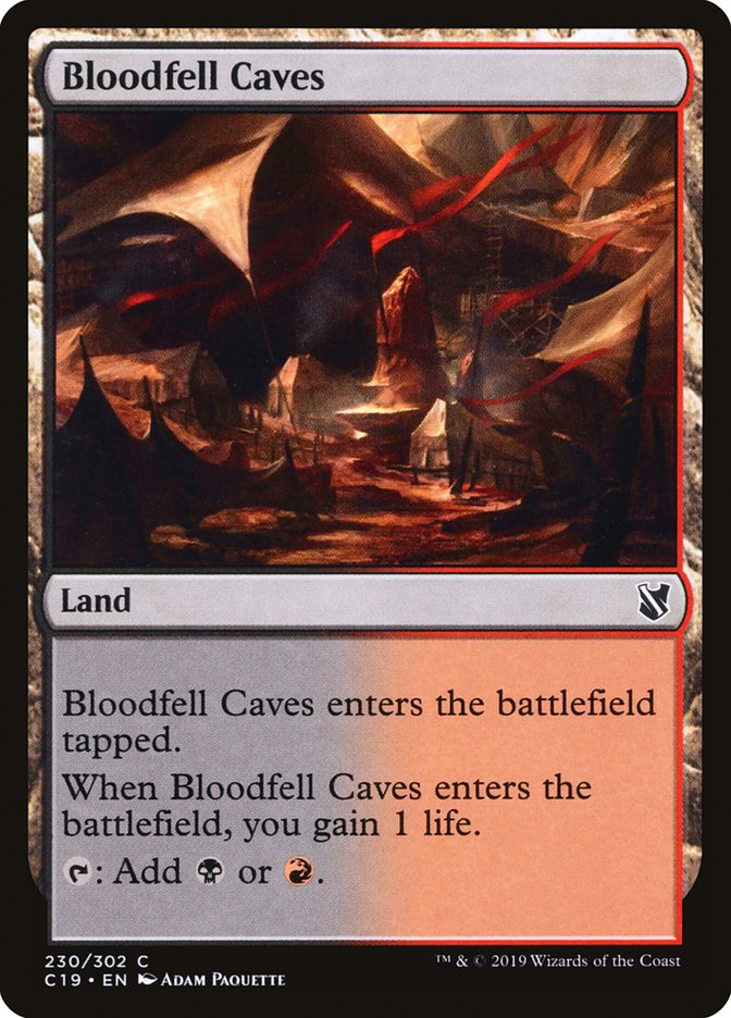 Bloodfell Caves [Commander 2019] | Grognard Games