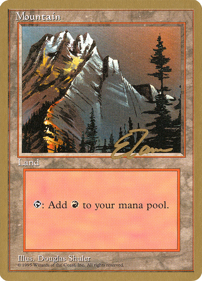 Mountain (et373) (Eric Tam) [Pro Tour Collector Set] | Grognard Games