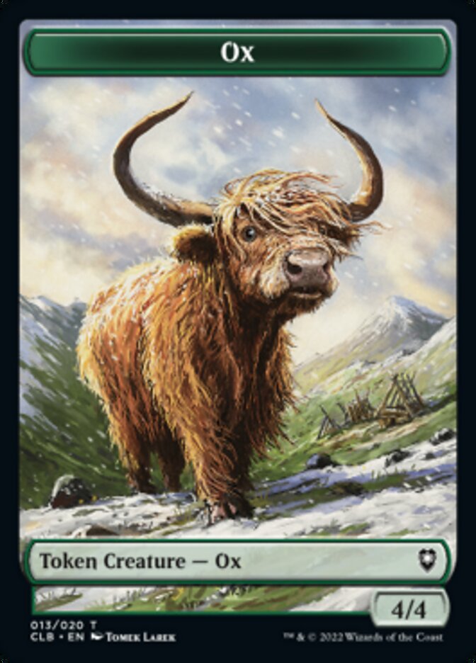 Ox Token [Commander Legends: Battle for Baldur's Gate Tokens] | Grognard Games