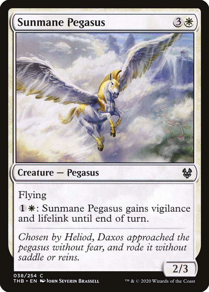 Sunmane Pegasus [Theros Beyond Death] | Grognard Games